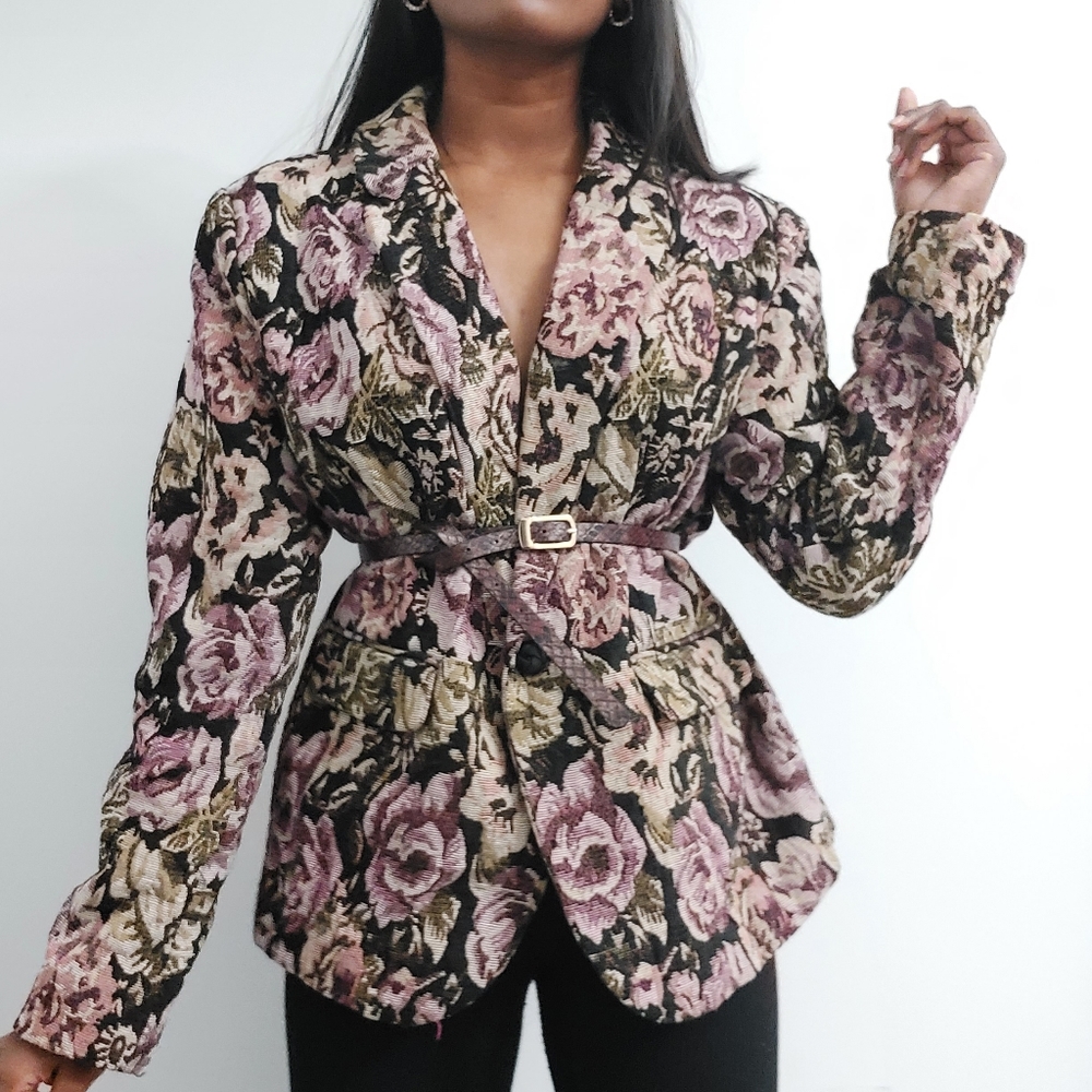 Floral blazer L